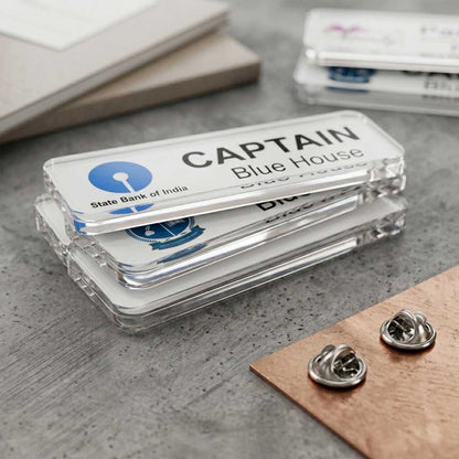 Rectangular Customized Acrylic Badge