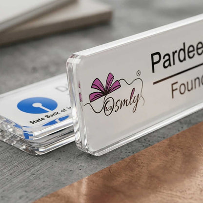 Rectangular Customized Acrylic Badge