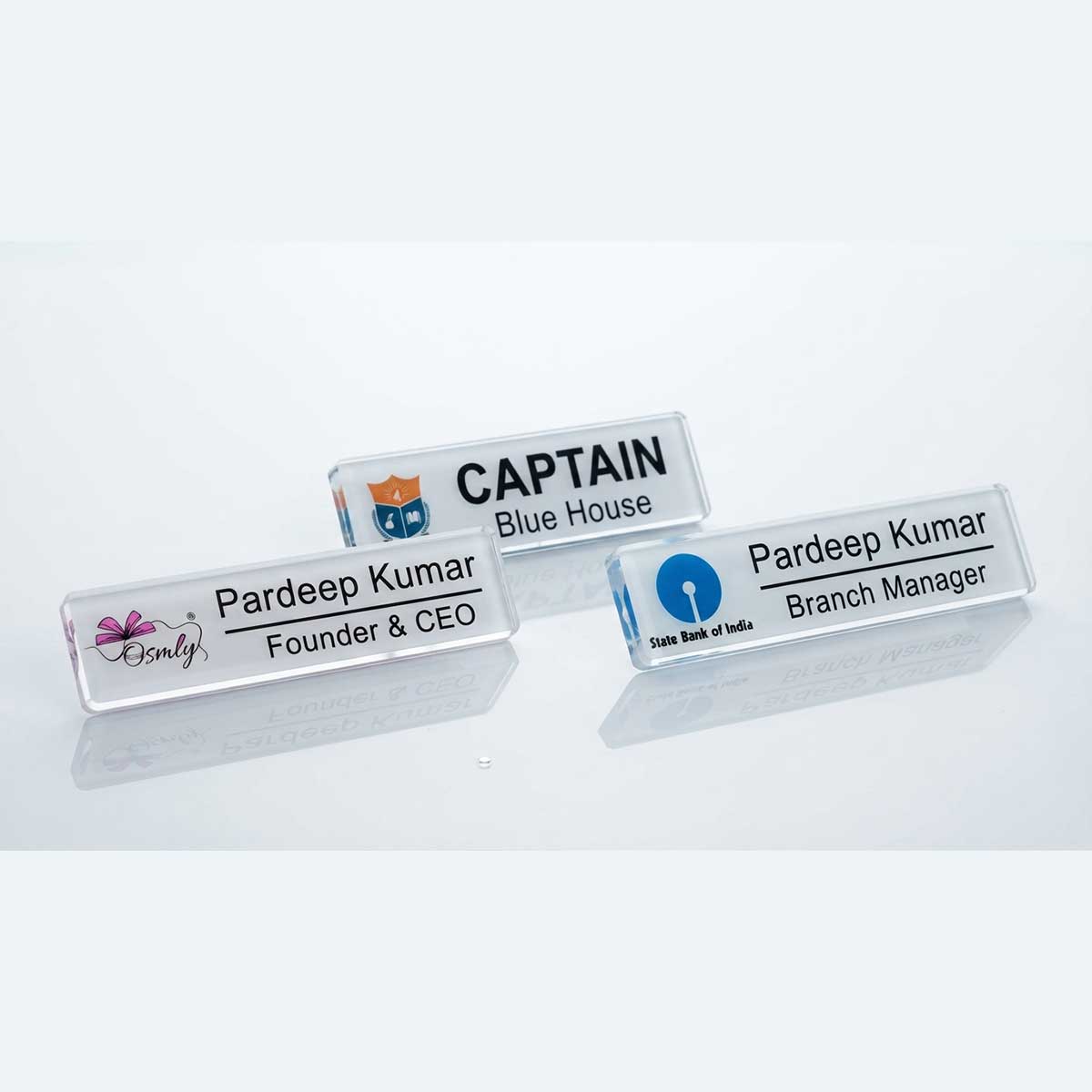 Rectangular Customized Acrylic Badge