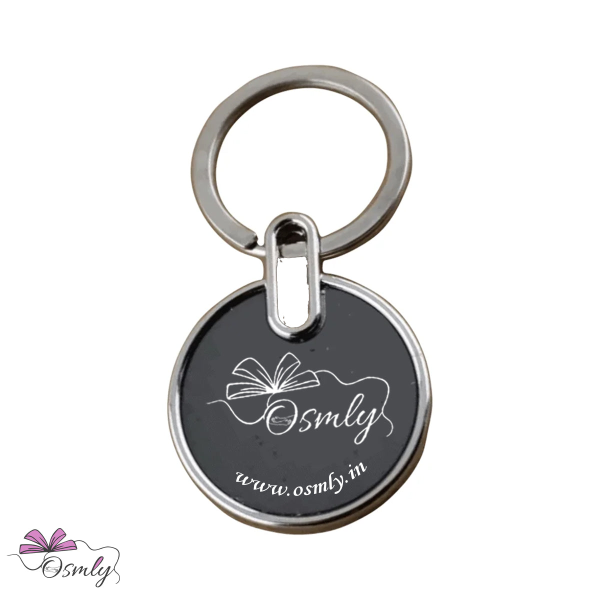 OSMLY Round Shape Metal Keychain from OSMLY Key Chain