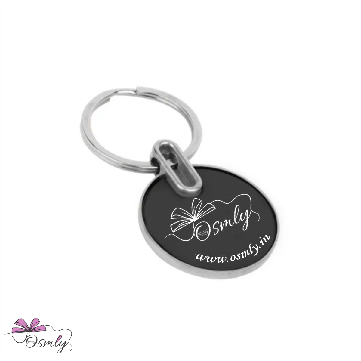 OSMLY Round Shape Metal Keychain from OSMLY Key Chain