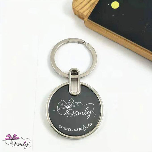 OSMLY Round Shape Metal Keychain from OSMLY Key Chain
