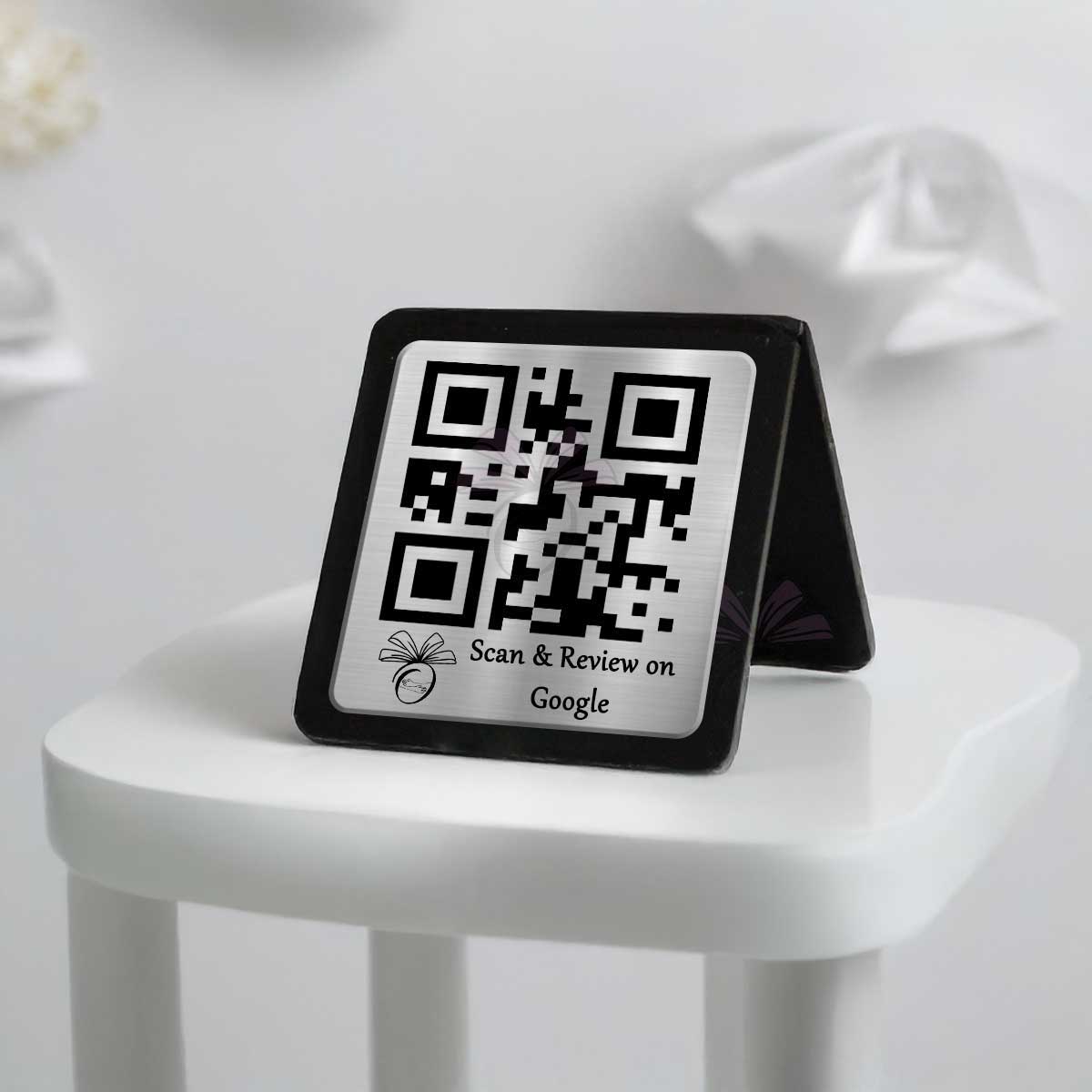 Silver Acrylic Single QR Stand