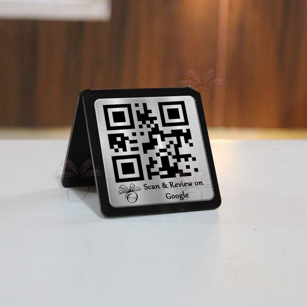 Silver Acrylic Single QR Stand
