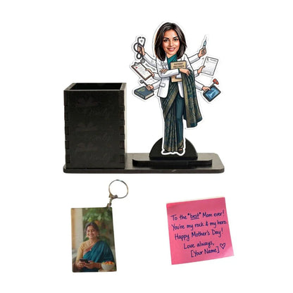 Super Doctor Caricature Pen Stand