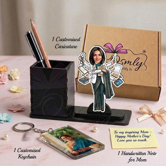Super Doctor Caricature Pen Stand