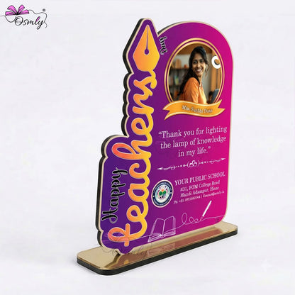 Teachers Day Acrylic Trophy