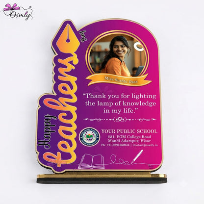 Teachers Day Acrylic Trophy