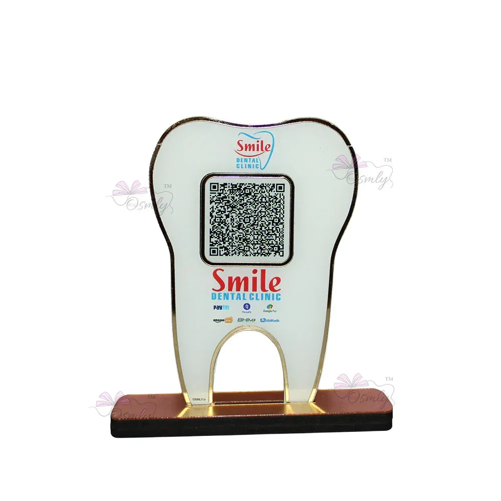 Tooth Shape UPI QR Stand - OSMLY