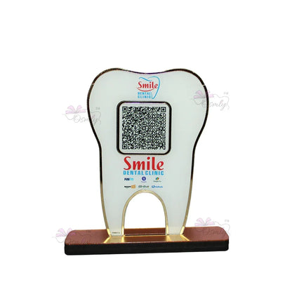 Tooth Shape UPI QR Stand - OSMLY
