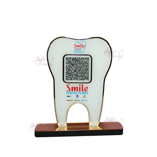 Tooth Shape UPI QR Stand - OSMLY