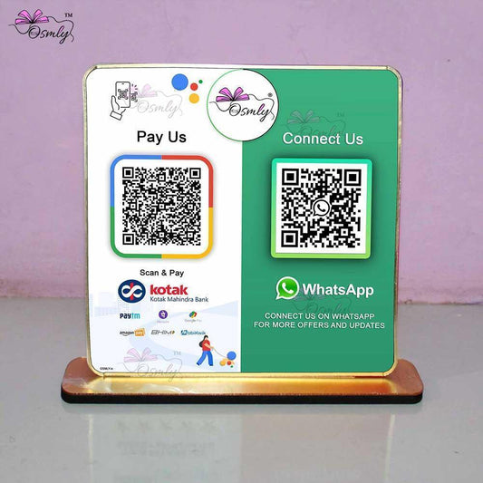 UPI Whatsapp QR Stand - OSMLY