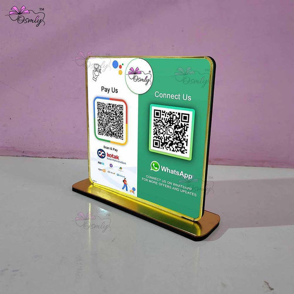 UPI Whatsapp QR Stand - OSMLY