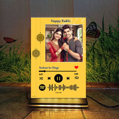 Yellow Rakhi Theme Spotify Frame