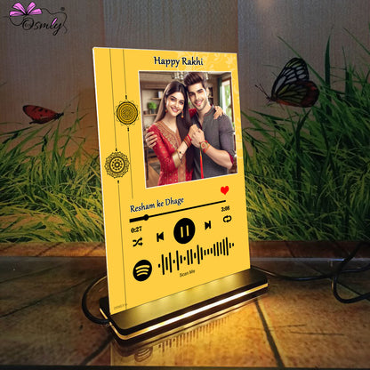Yellow Rakhi Theme Spotify Frame