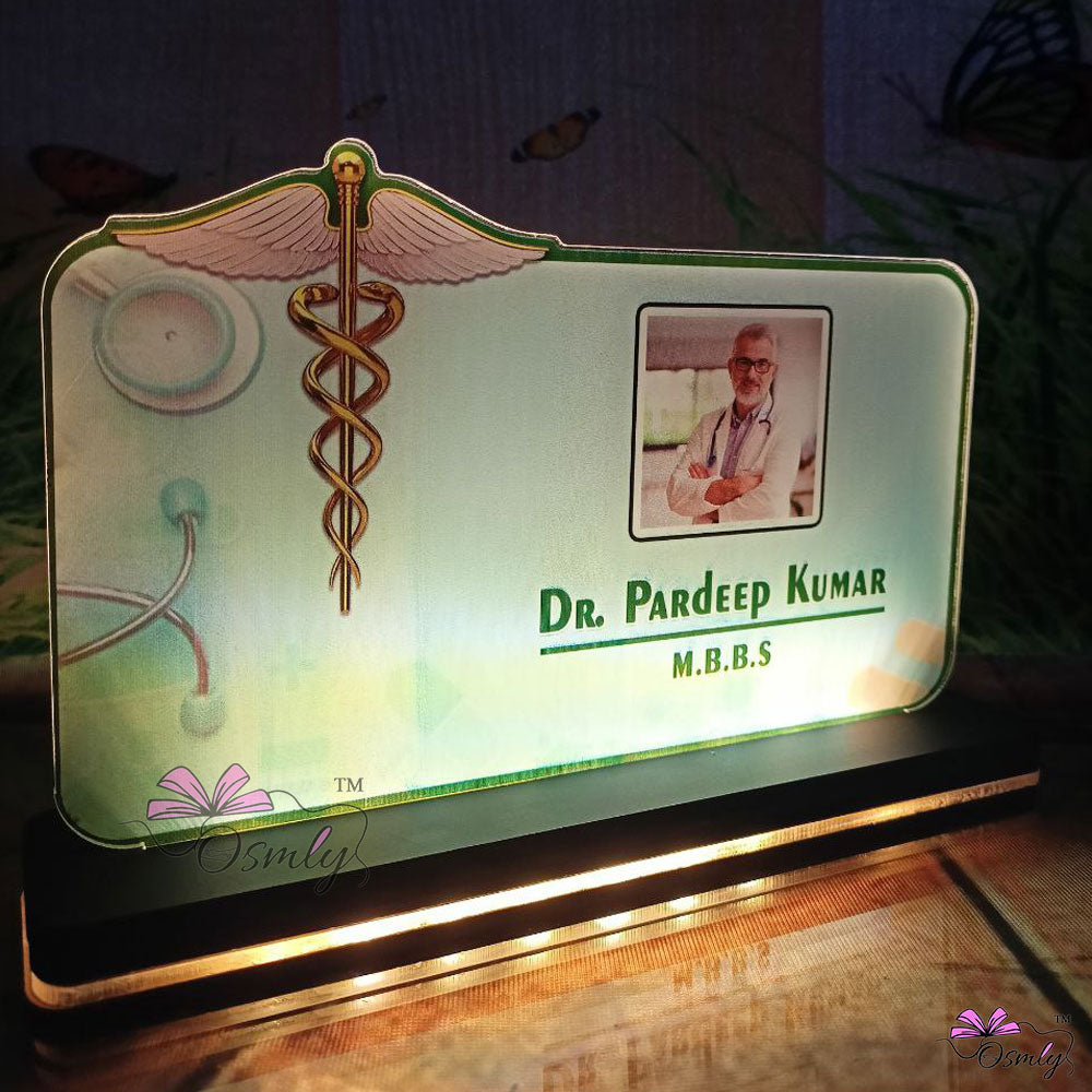 OSMLY Customized UV Printed Doctor Name Plate from OSMLY Name Plate