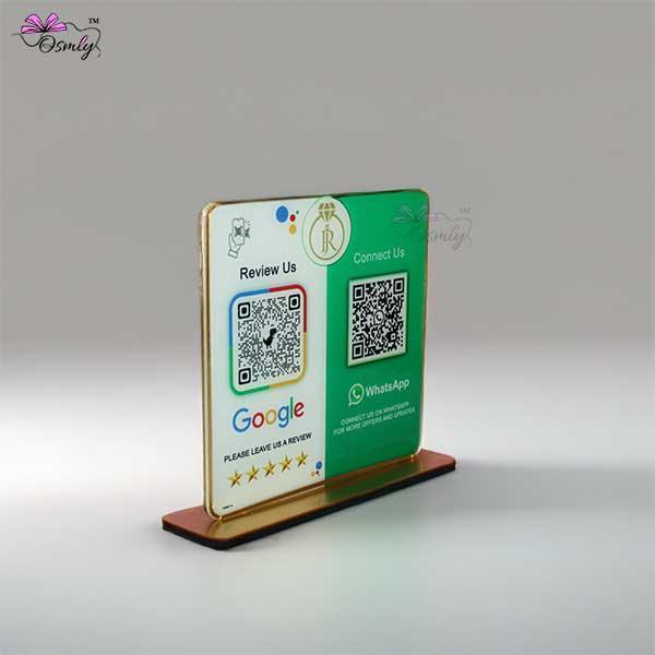WhatsApp Google QR Review Stand - OSMLY
