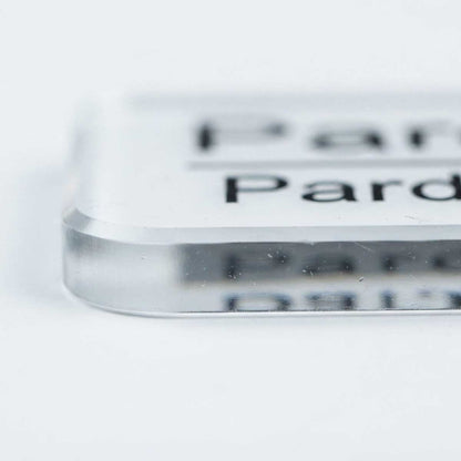 Rectangular Customized Acrylic Badge