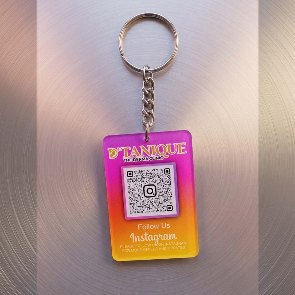 Social Media Theme Keychain
