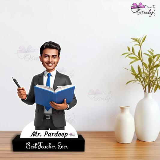 Teacher Caricature Male - OSMLY