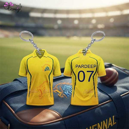 CSK Cricket Jersey Keychain