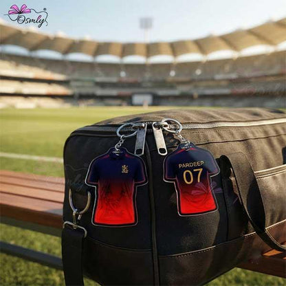 RCB IPL Cricket Keychain