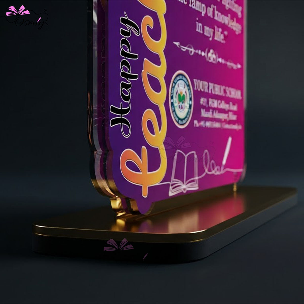 Teachers Day Acrylic Trophy
