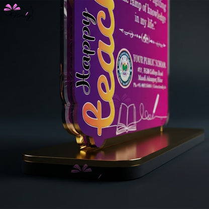 Teachers Day Acrylic Trophy