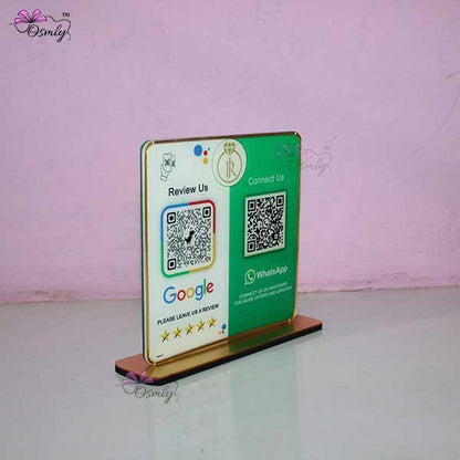 WhatsApp Google QR Review Stand - OSMLY