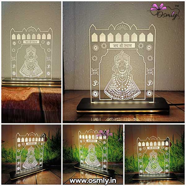 OSMLY Khatu Shyam Darbar LED Acrylic Lamp from OSMLY variable