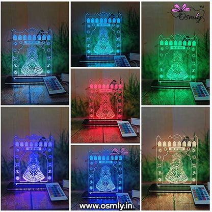 OSMLY Khatu Shyam Darbar LED Acrylic Lamp from OSMLY variable