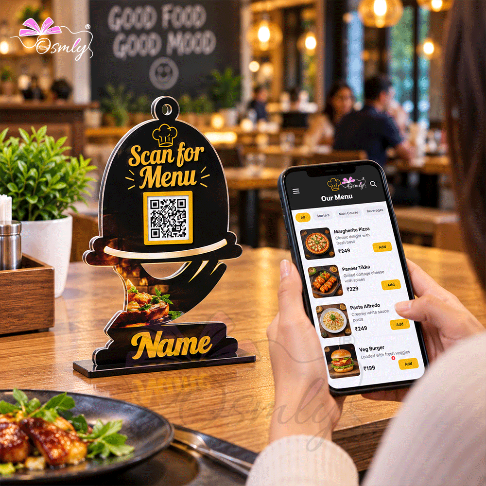Menu QR Stand