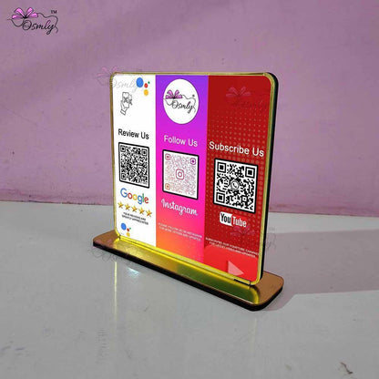 Customized Social QR Stand - OSMLY