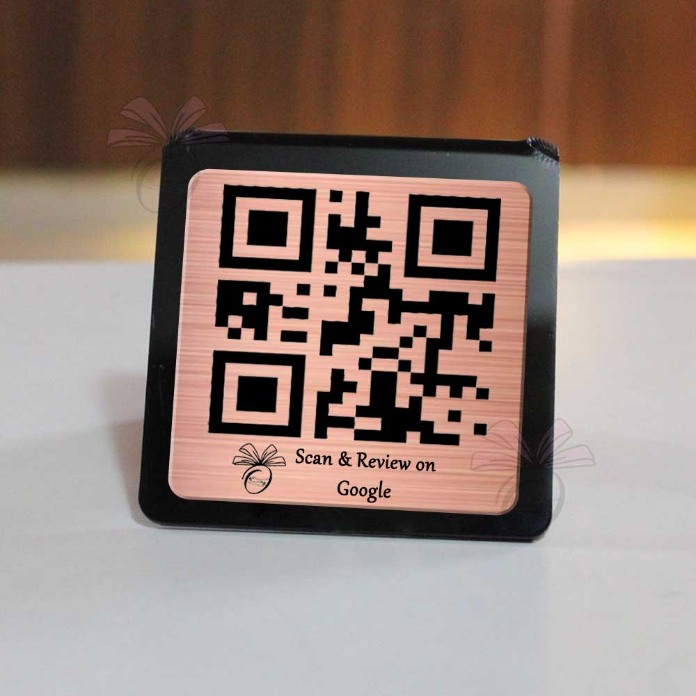 Single Rose Gold Acrylic QR Stand - OSMLY