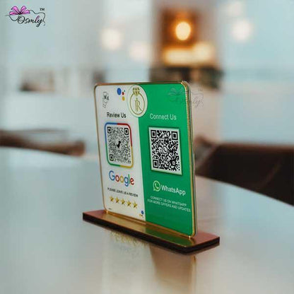 WhatsApp Google QR Review Stand - OSMLY