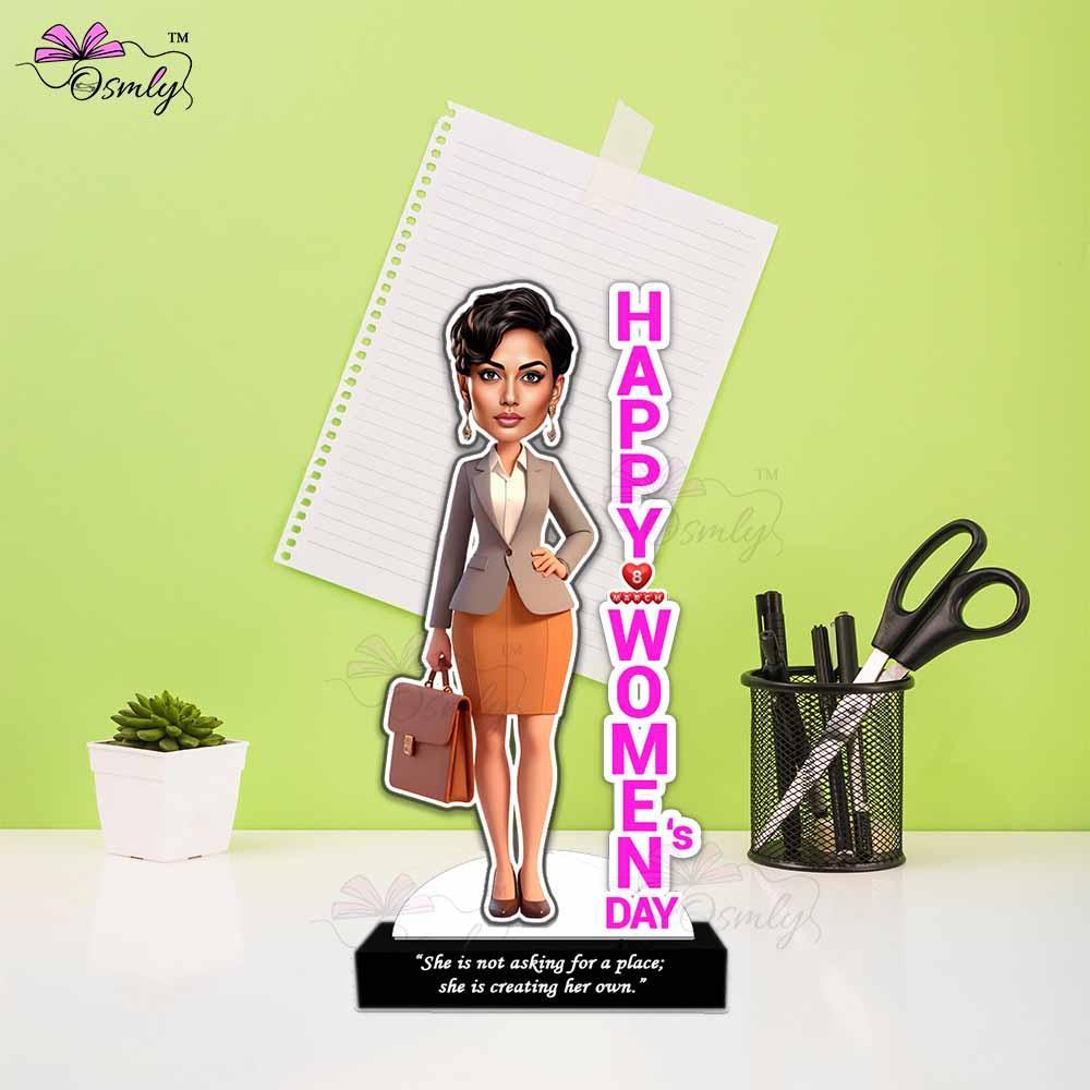 Womens Day Boss Caricature
