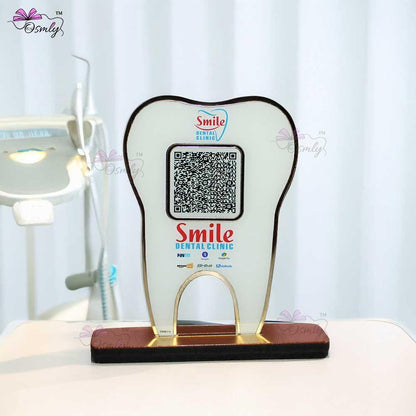 Tooth Shape UPI QR Stand - OSMLY