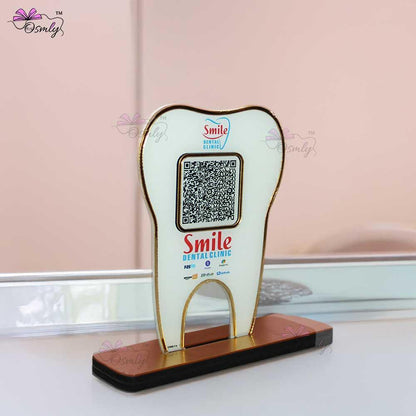 Tooth Shape UPI QR Stand - OSMLY
