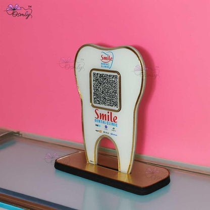 Tooth Shape UPI QR Stand - OSMLY
