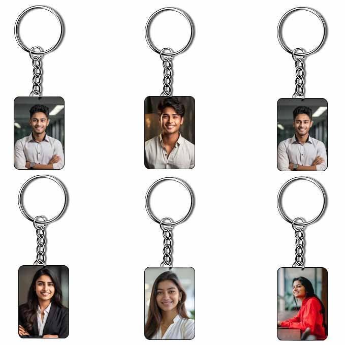 Rectangular Photo Keychain