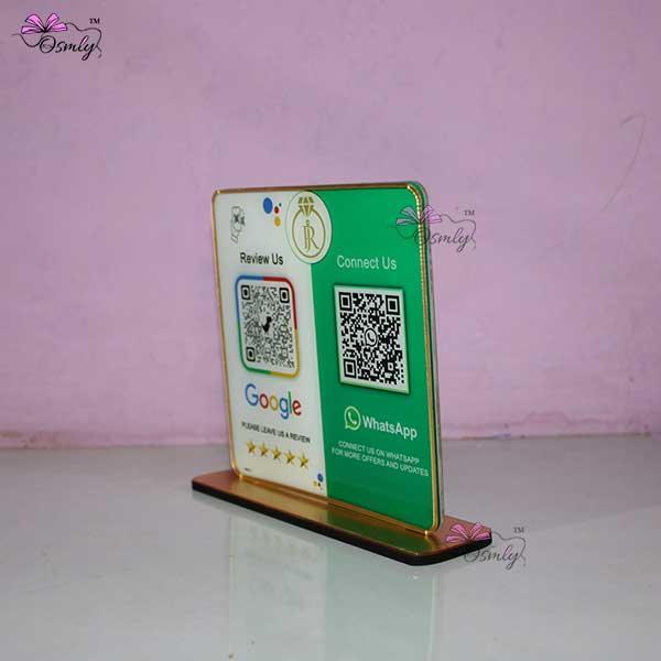WhatsApp Google QR Review Stand - OSMLY