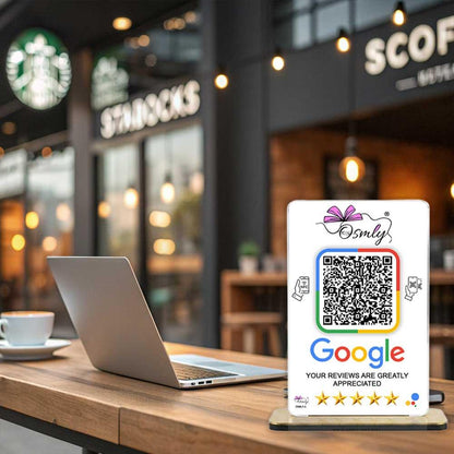 NFC Google Review QR Stand