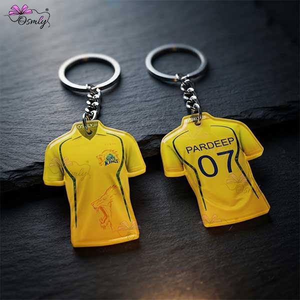 CSK Cricket Jersey Keychain